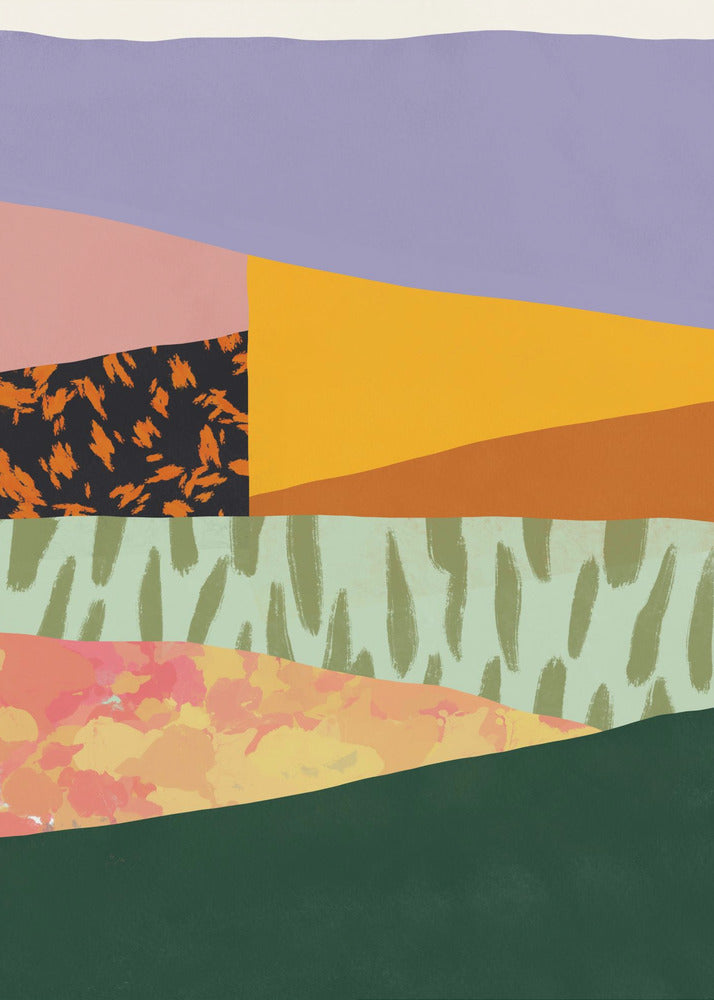 Geometric Patterns with Organic Forms | Canvas