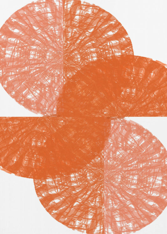 Orange Circle Fans 1 | Poster