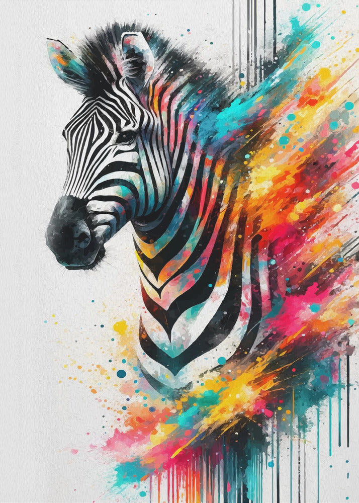 Colorful Zebra | Canvas