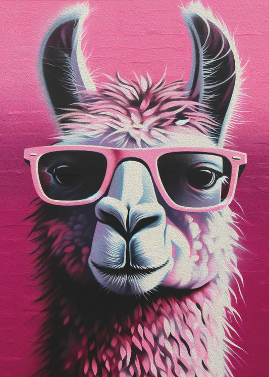 Pink Lama | Canvas