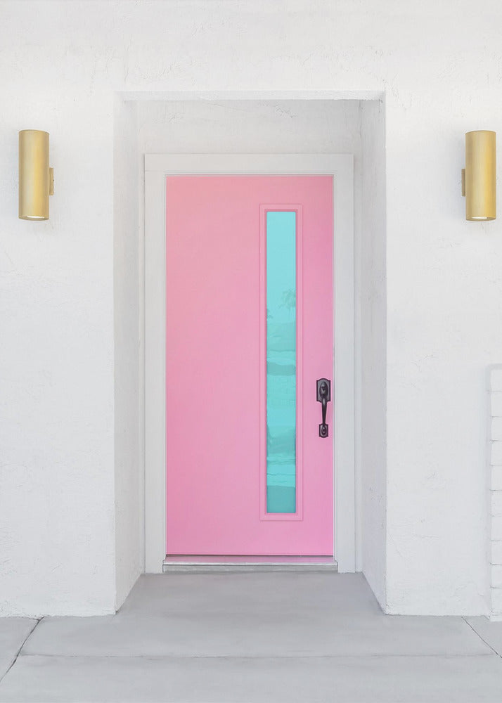 Pink Door with a Blue Window | Poster