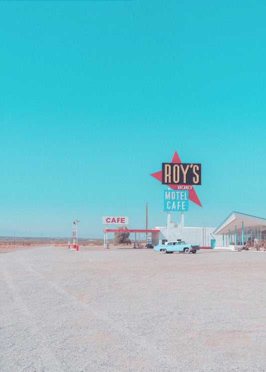 Roy&#039;s Motel Cafe Vintage Sign | Canvas