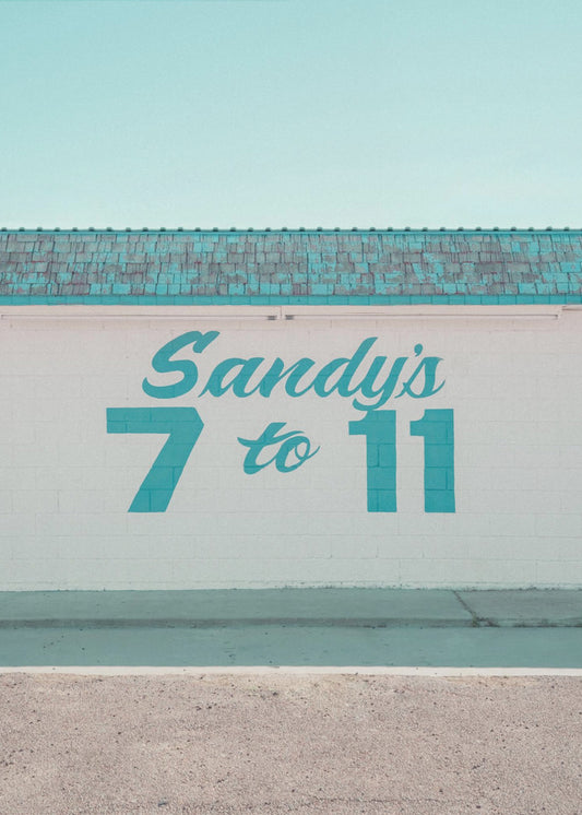 Sandy's 7 to 11 in Marfa, Texas | Poster