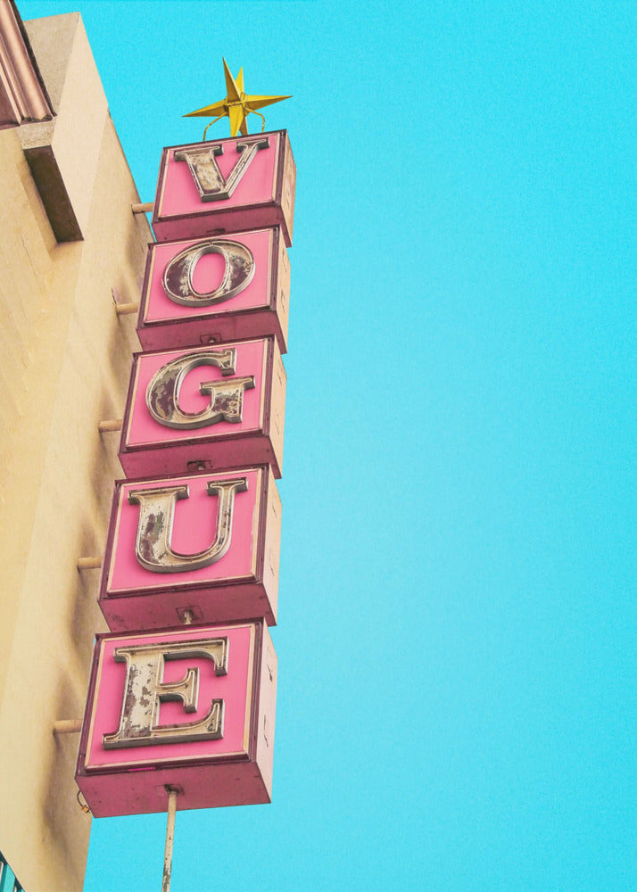 Vogue Theatre Sign in Hollywood | Canvas