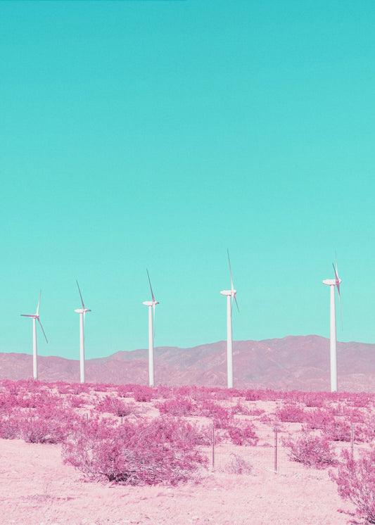 Palm Springs Windmills in the Desert | Poster