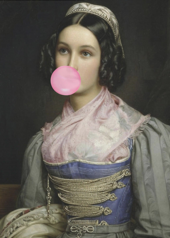 Bubble Gum Portrait | Canvas