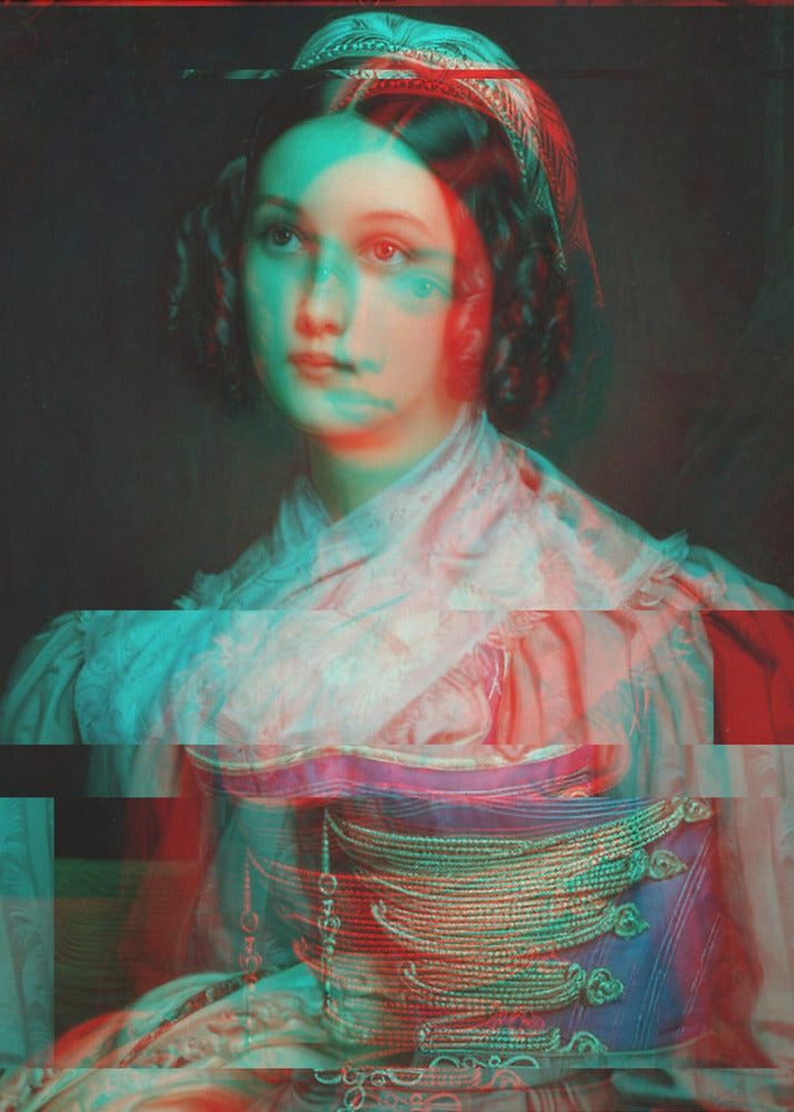 Glitched Portrait of Woman | Canvas
