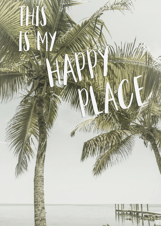 This is my happy place | Oceanview | Canvas