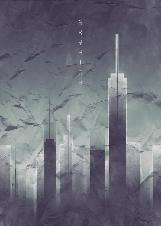 Graphic Art SKYHIGH Vintage Look | Poster