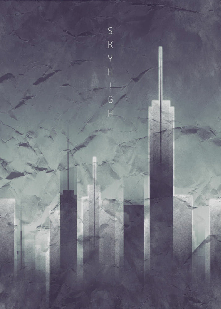 Graphic Art SKYHIGH Vintage Look | Canvas