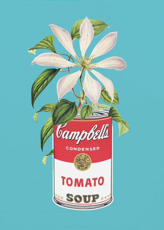 Campbells and Flowers | Canvas