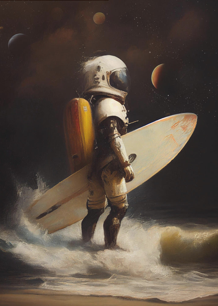 My Space Surfing Day | Canvas