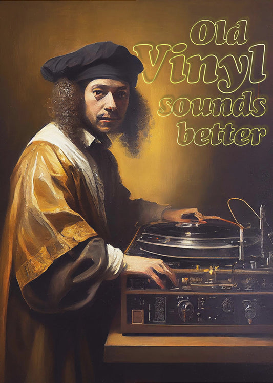 Old Vinyl Sounds Better | Canvas