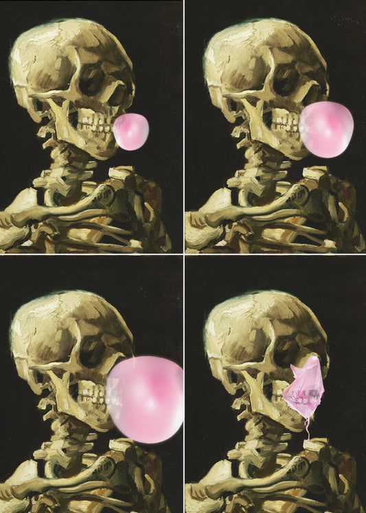 Skull Gum Explosion | Canvas