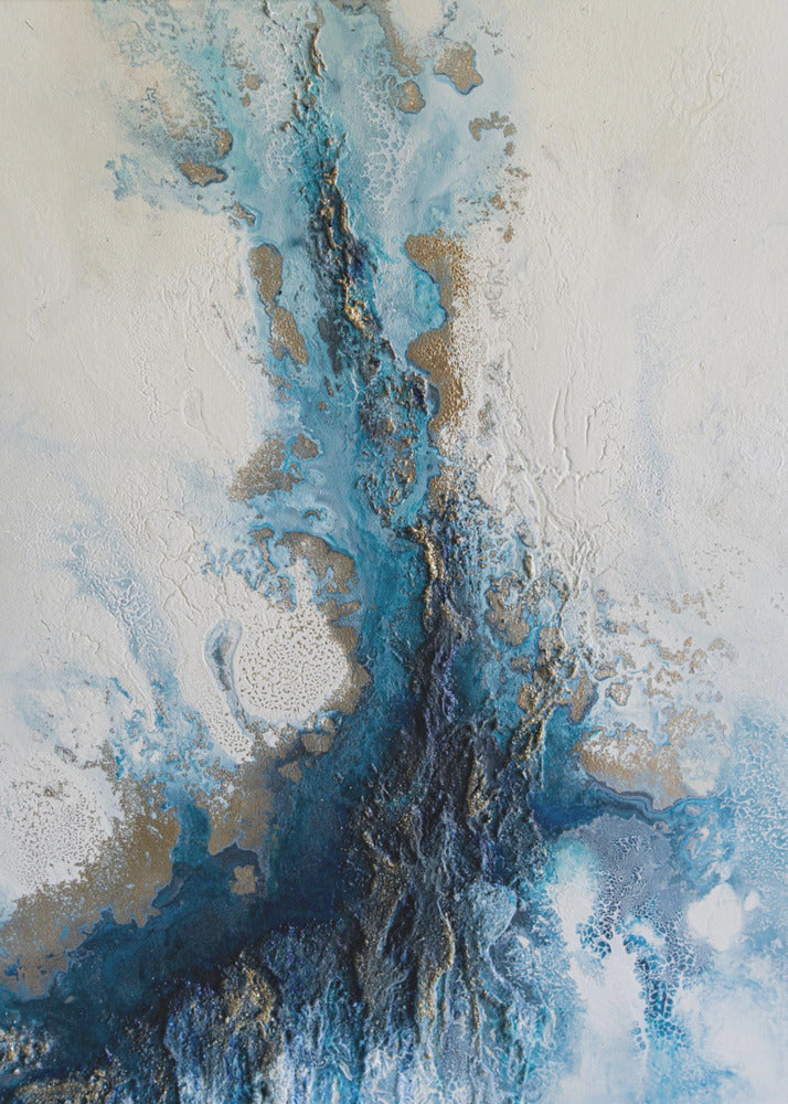 Coastal relief art - Release | Canvas