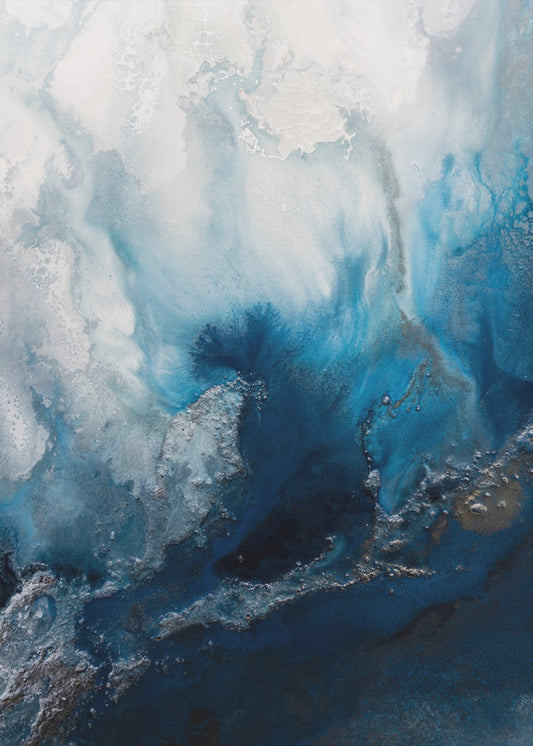 Seascape abstraction - Blue Waters | Poster