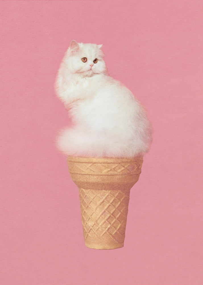 Cat Ice Cream - Pink | Canvas