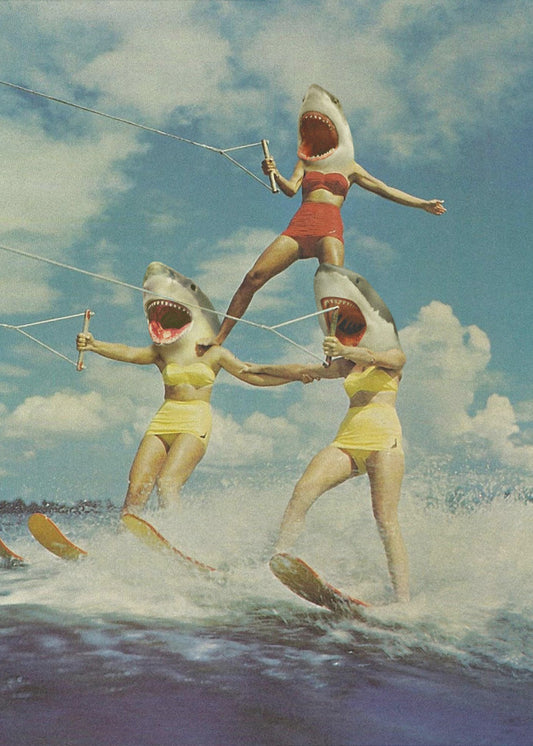 On Evil Beach - Shark Attack | Canvas