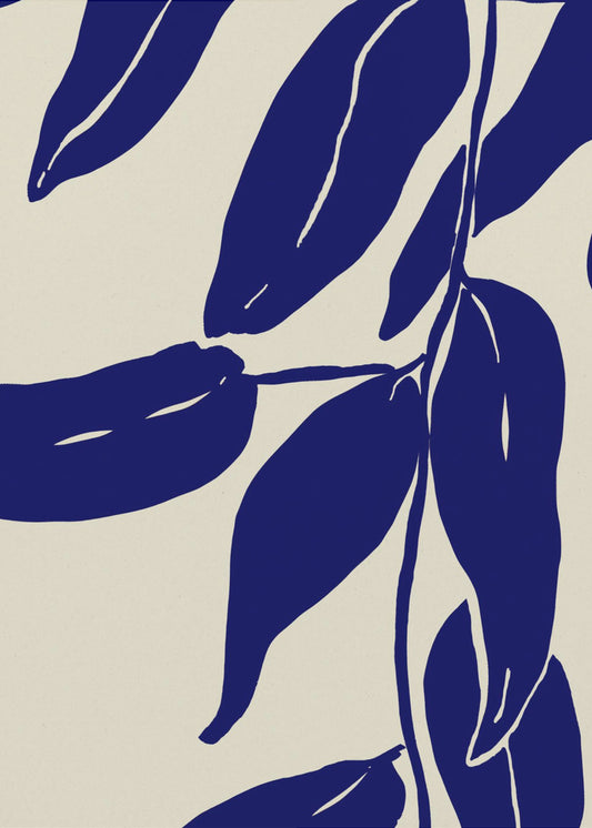 Indigo Leaves Dance | Canvas