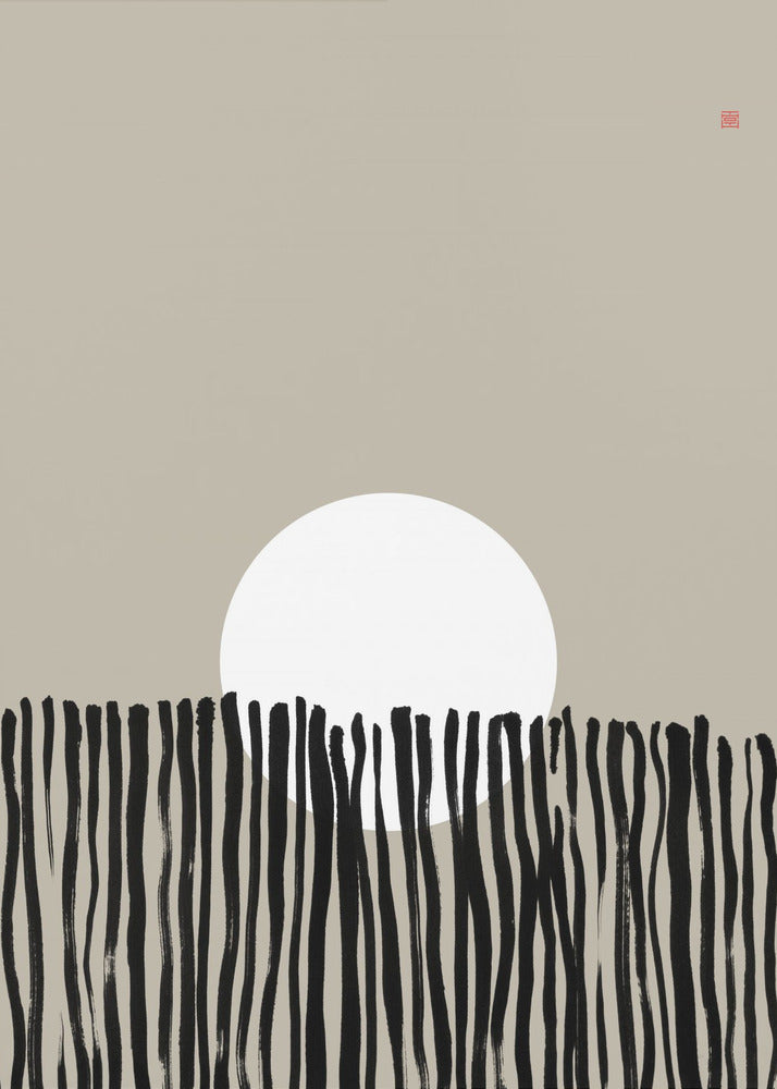 Hidden Moon N°6 | Behind the Fence | Poster