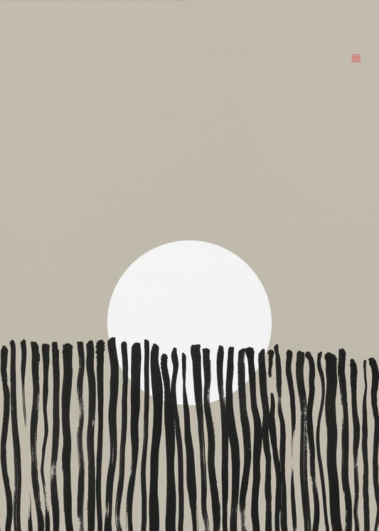 Hidden Moon N°6 | Behind the Fence | Poster