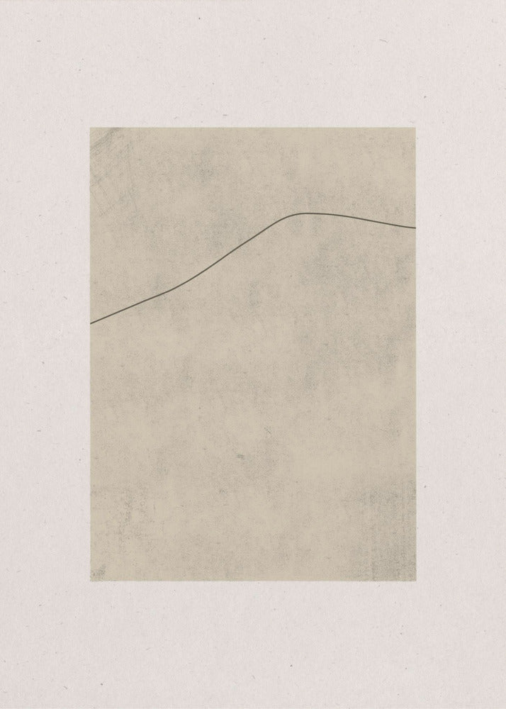Line on Whispered Beige | Poster