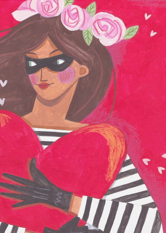 Portrait woman you stole my heart | Canvas