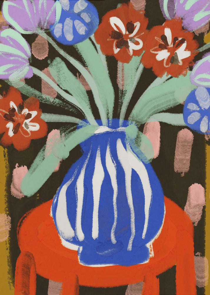 Vase of Joyful Blooms | Canvas