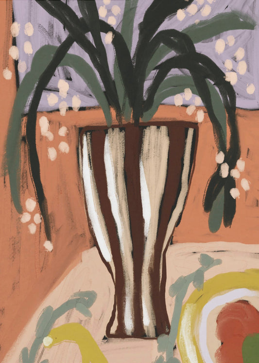 Striped Vase Harmony | Poster