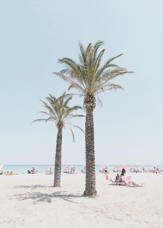 Palm tree at the beach | Canvas