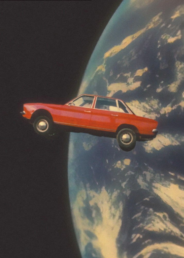 Flying Space Car | Poster