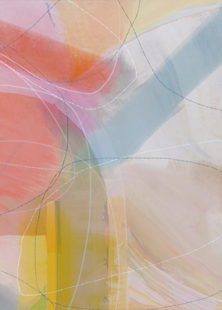 Soft Abstract Shapes 1 | Canvas