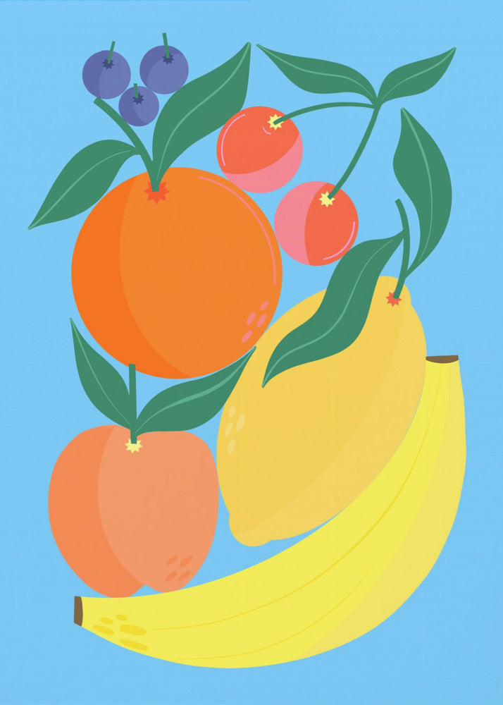 Stacked Fruits | Canvas
