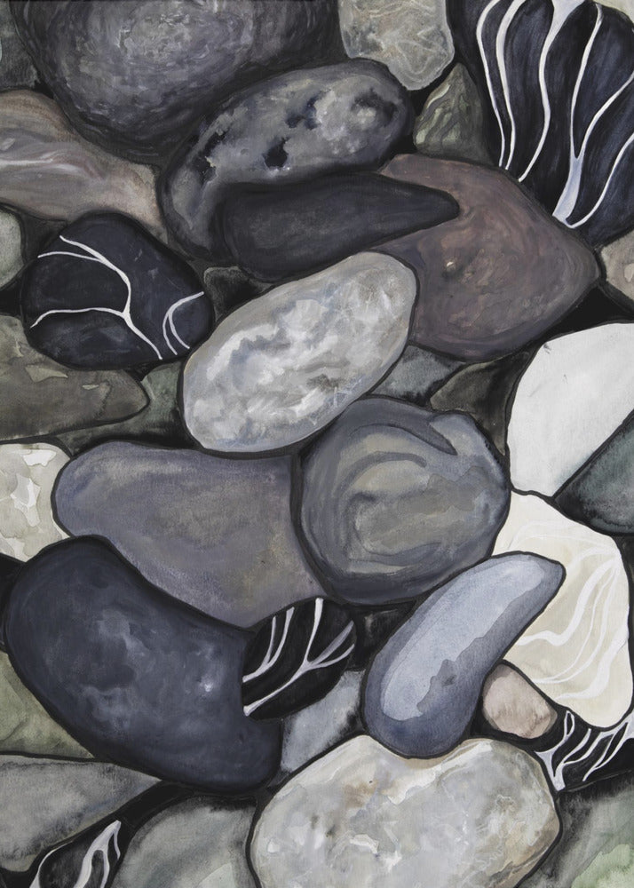 Beach stones | Canvas