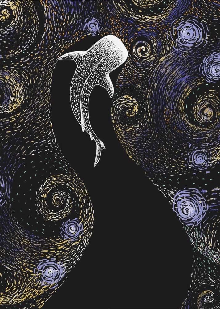 Star Eater In Van Gogh Style   Colored | Canvas