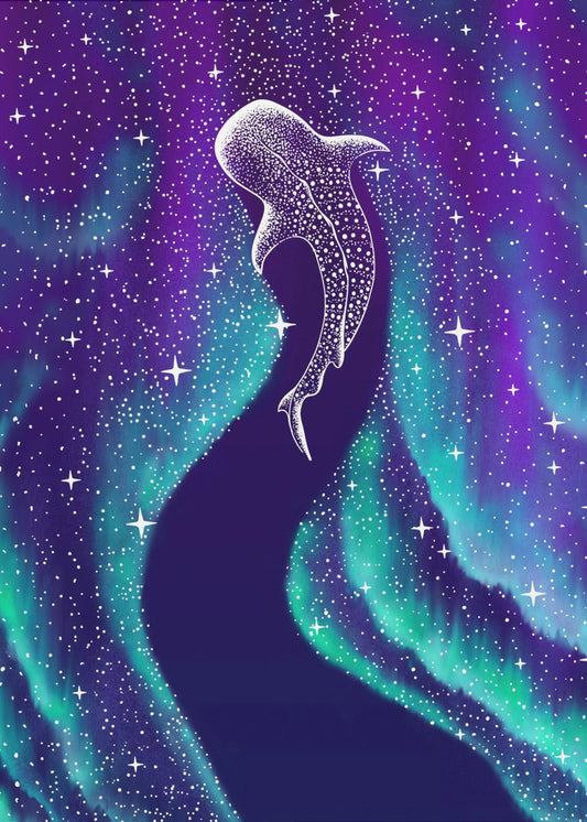 Star Eater In Northern Lights | Canvas