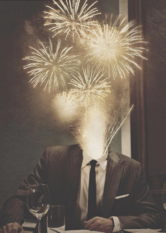 Fireworks Head | Poster