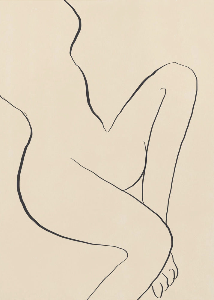 Elegant Minimalist Line Drawing | Canvas