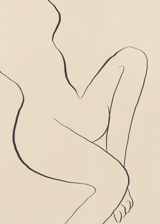 Elegant Minimalist Line Drawing | Canvas