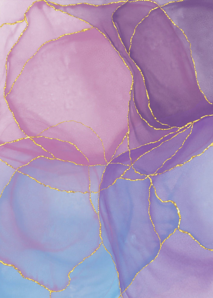 Abstract Pastel &amp; Gold | Canvas