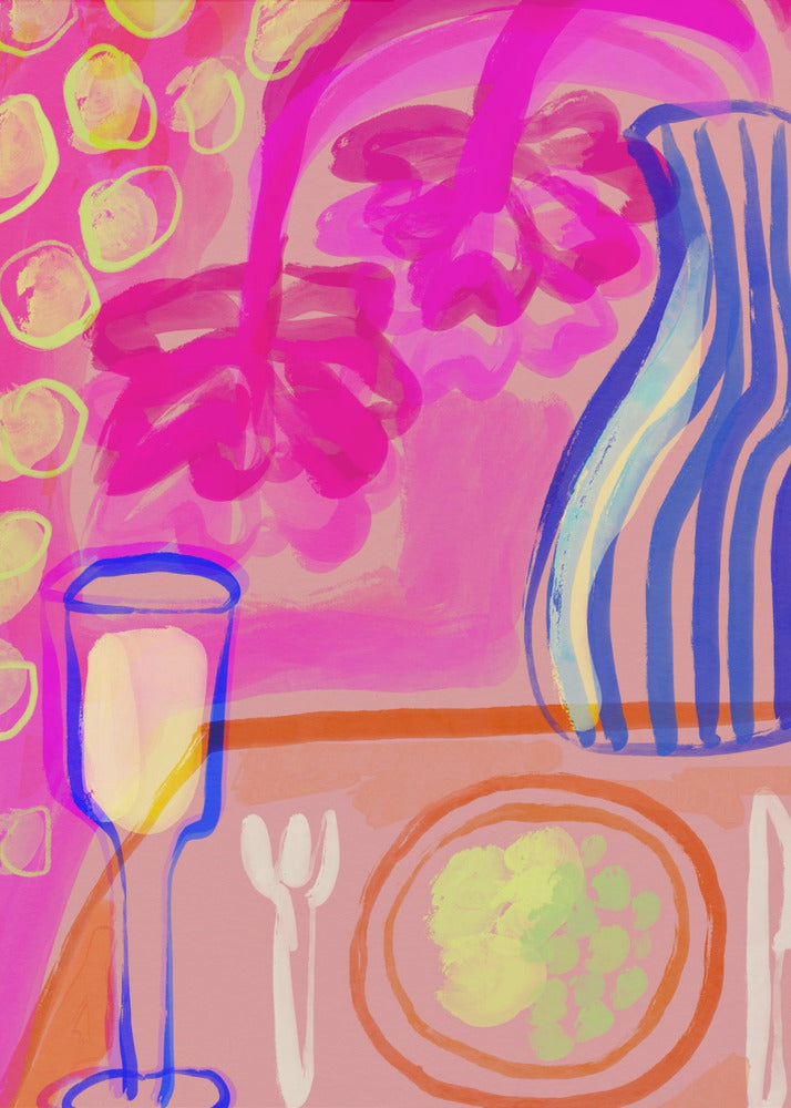 Vibrant Table Scene | Canvas