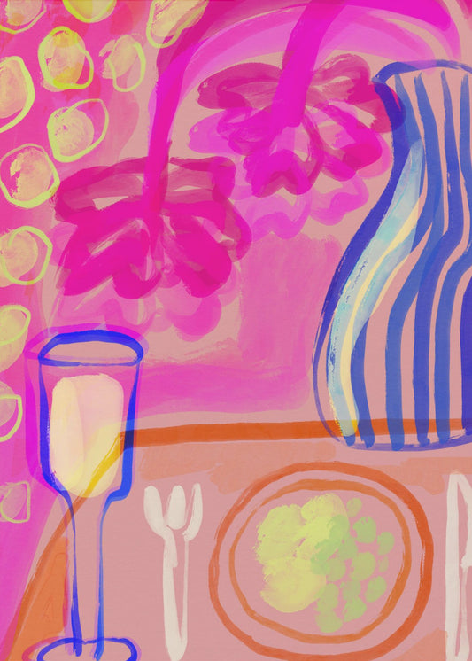 Vibrant Table Scene | Canvas