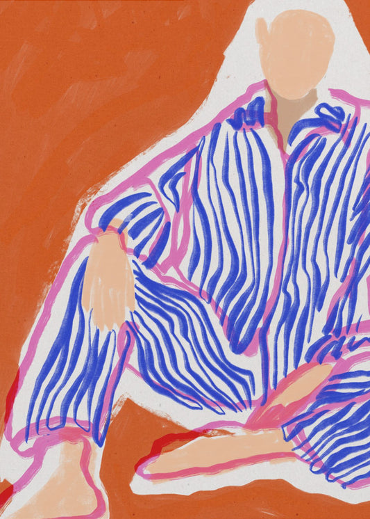 Striped Serenity | Canvas