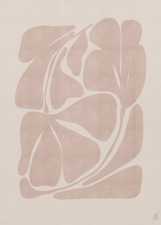 Beige Abstract Shapes | Canvas