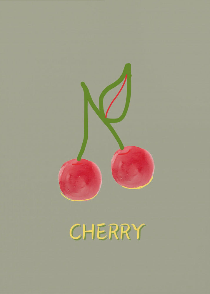 Cherry in Green | Canvas