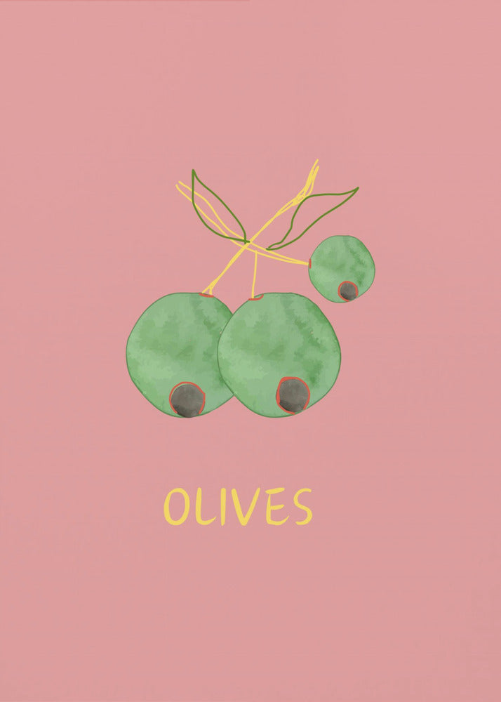 Olives in Pink | Poster