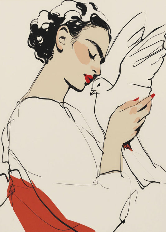 Dove Embrace | Canvas