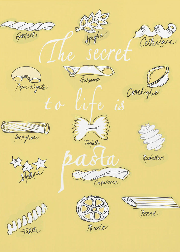 The Secret To Life Is Pasta | Canvas