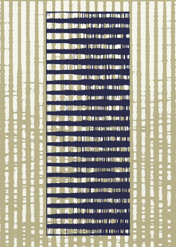 Geometric Pattern with Vertical Stripes | Poster