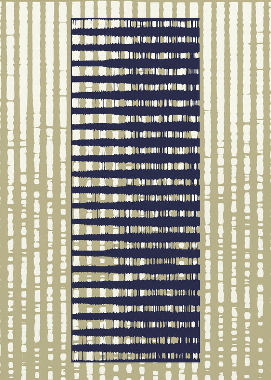 Geometric Pattern with Vertical Stripes | Poster